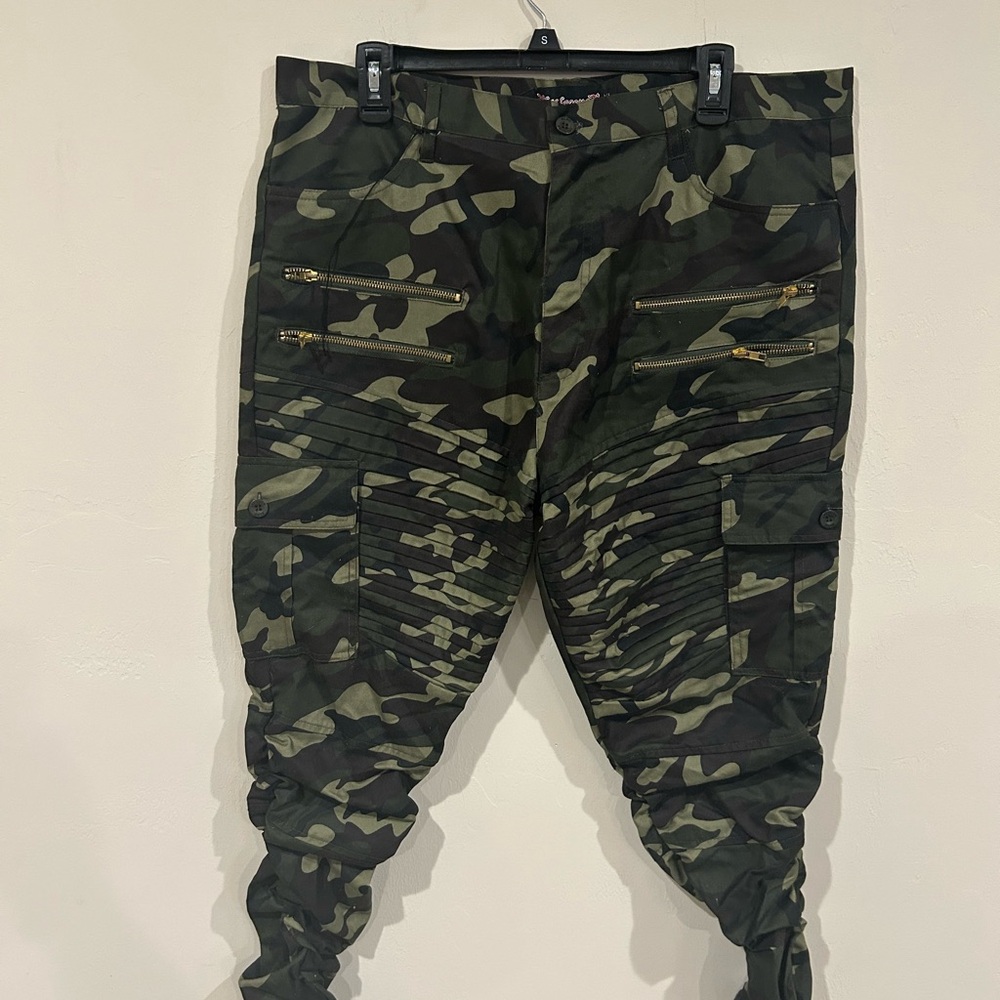 Green Camouflage Joggers